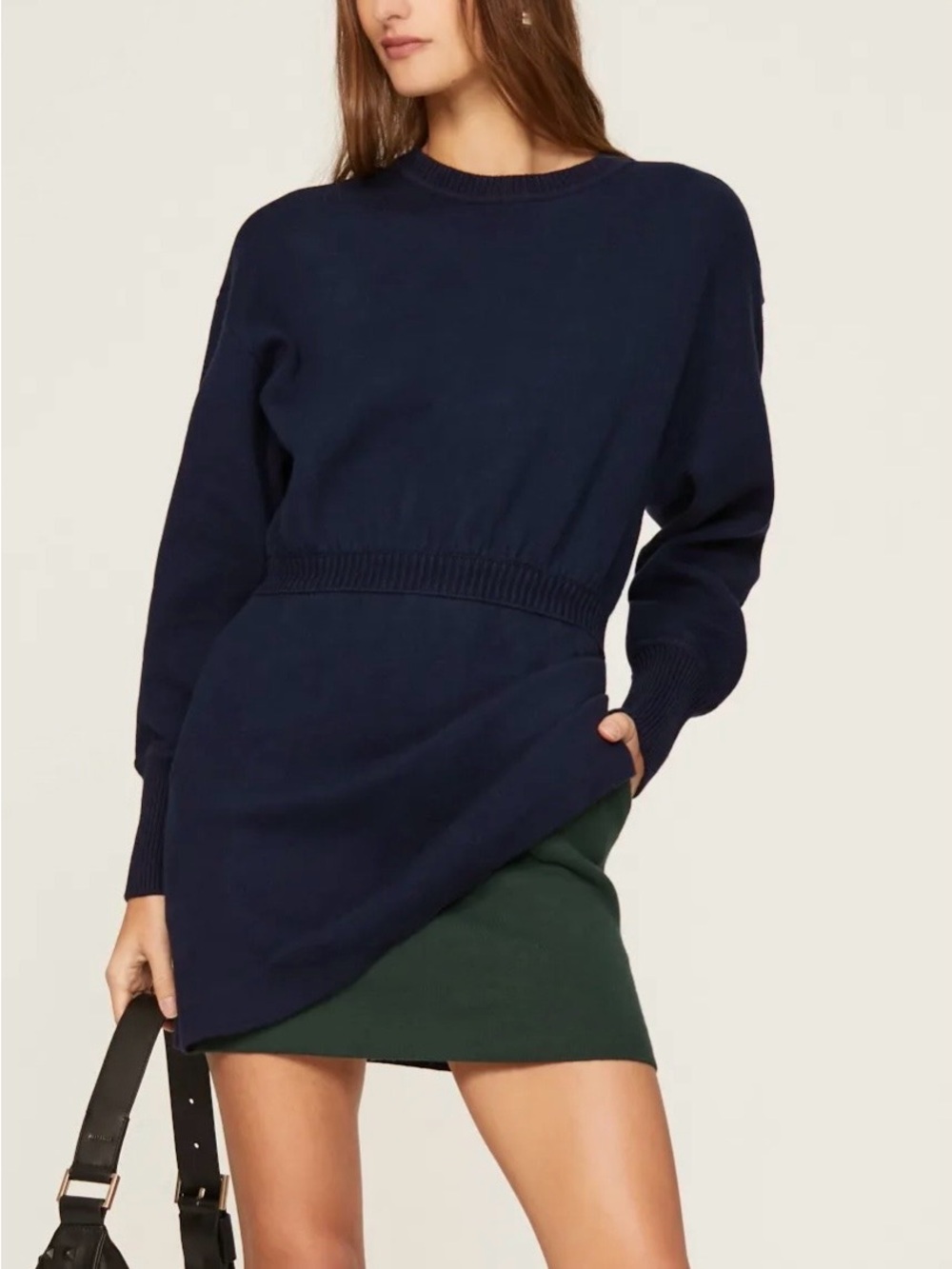 NWT Something Navy Colorblock Sweater Dress